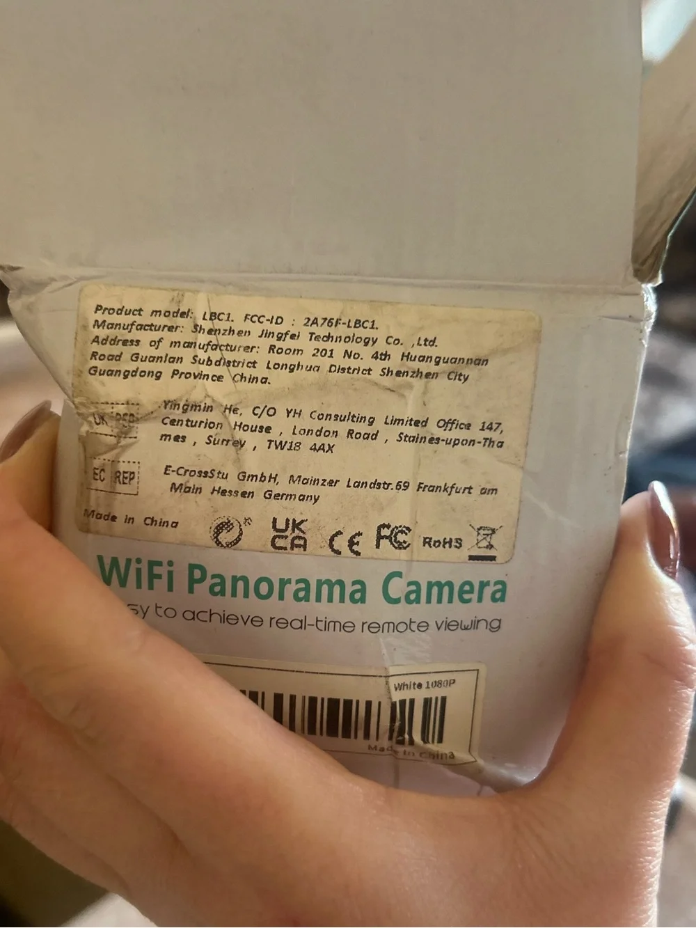 Two HD Smart WiFi Camera - White & Cream